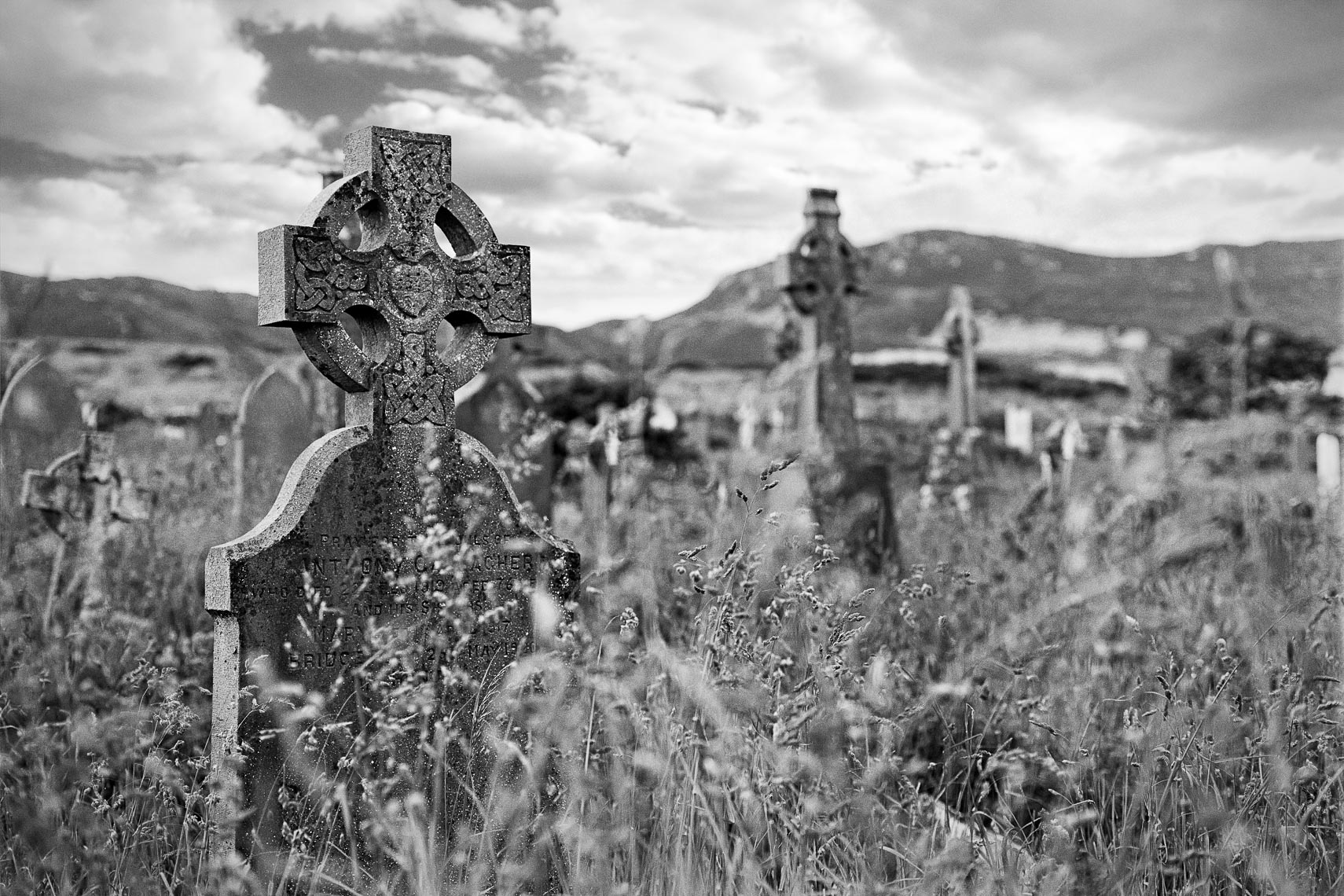 Famine gravestones, Achill Island, Co. Mayo